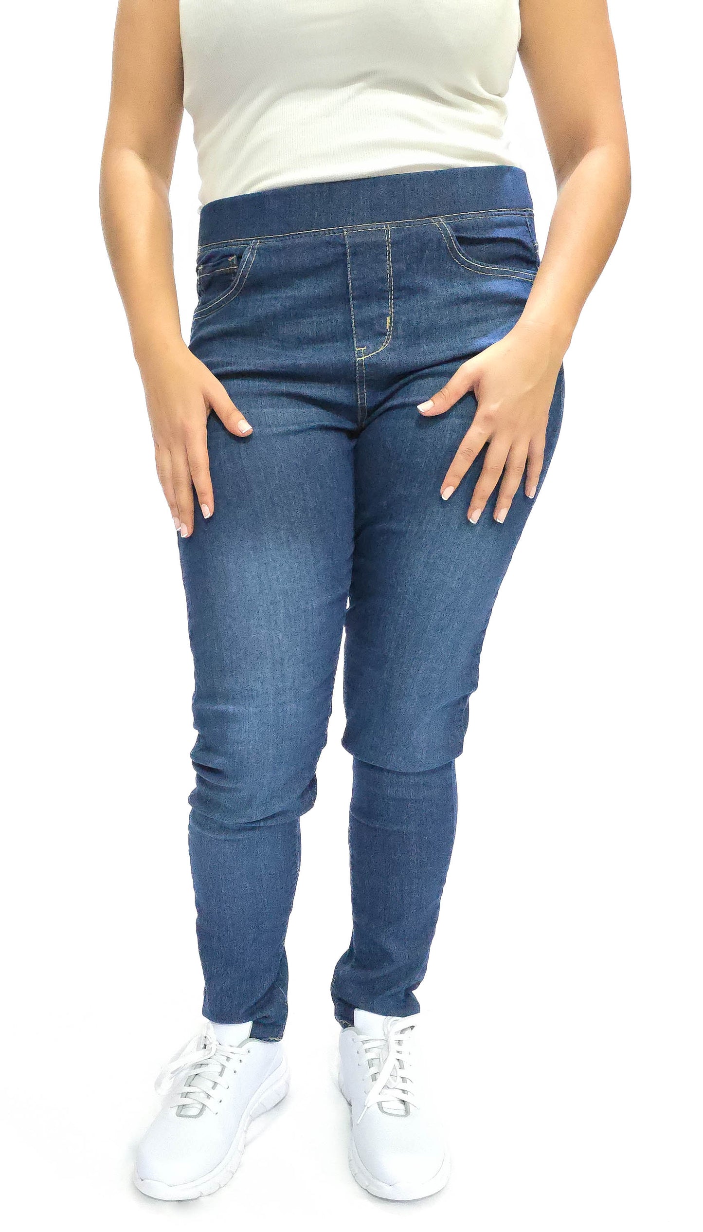 Mary Estefan Jeans de pierna recta estilo jogger para mujer de todo el año