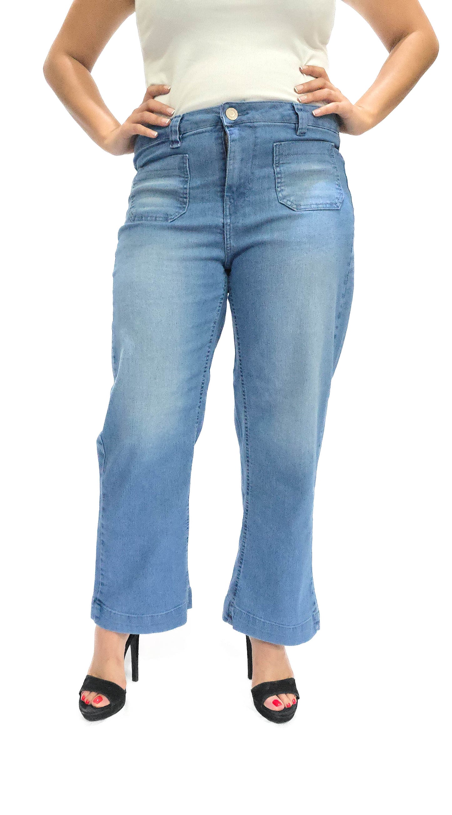 Mary Estefan Jeans de pierna recta estilo jogger para mujer de todo el año