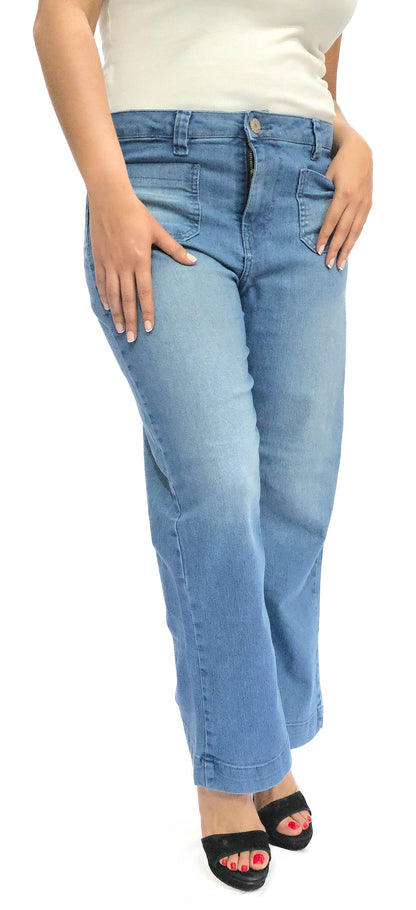 Mary Estefan Jeans de pierna recta estilo jogger para mujer de todo el año