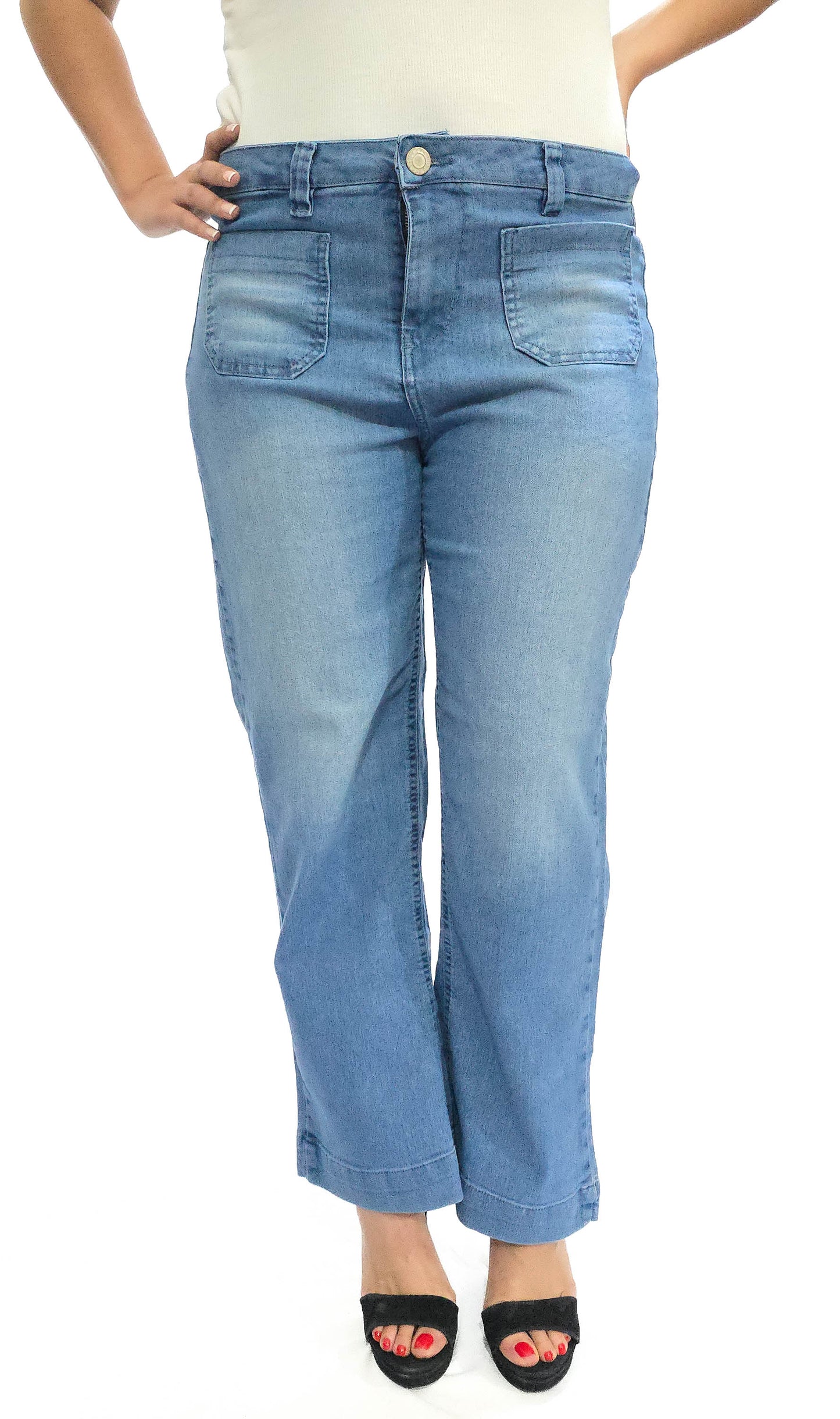 Mary Estefan Jeans de pierna recta estilo jogger para mujer de todo el año