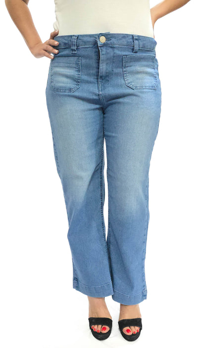 Mary Estefan Jeans de pierna recta estilo jogger para mujer de todo el año