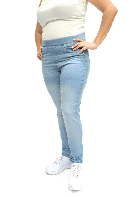 Mary Estefan Jeans de pierna recta estilo jogger para mujer de todo el año