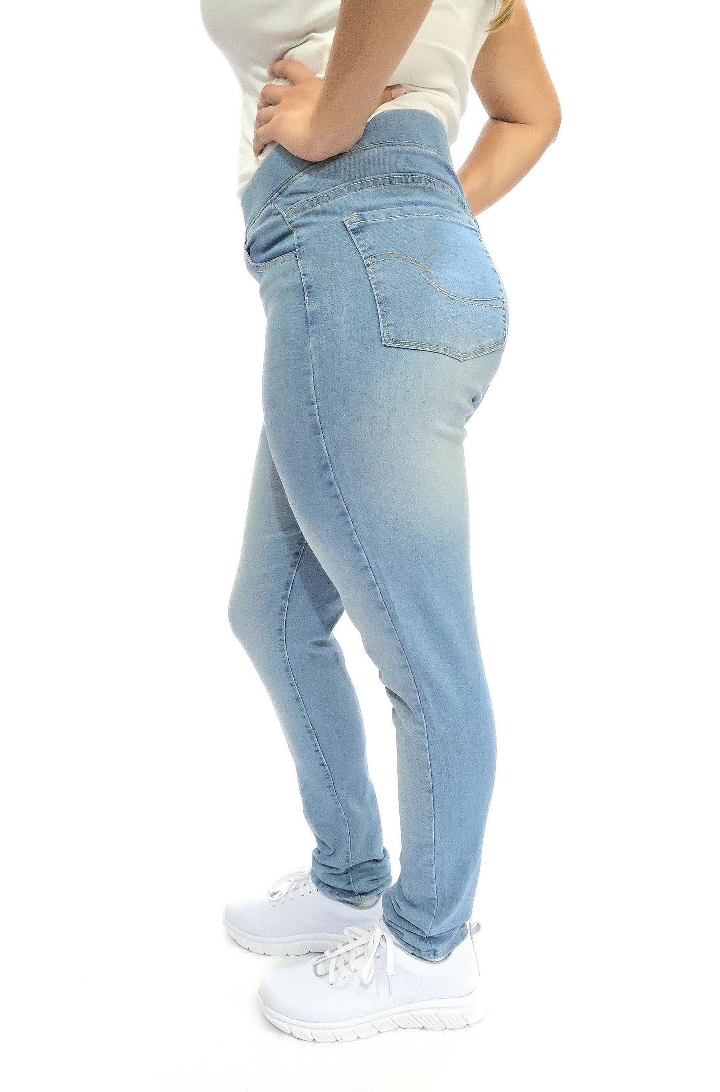 Mary Estefan Jeans de pierna recta estilo jogger para mujer de todo el año