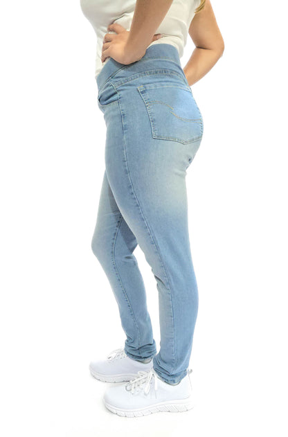 Mary Estefan Jeans de pierna recta estilo jogger para mujer de todo el año