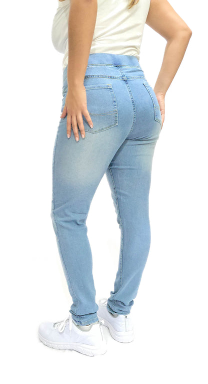 Mary Estefan Jeans de pierna recta estilo jogger para mujer de todo el año
