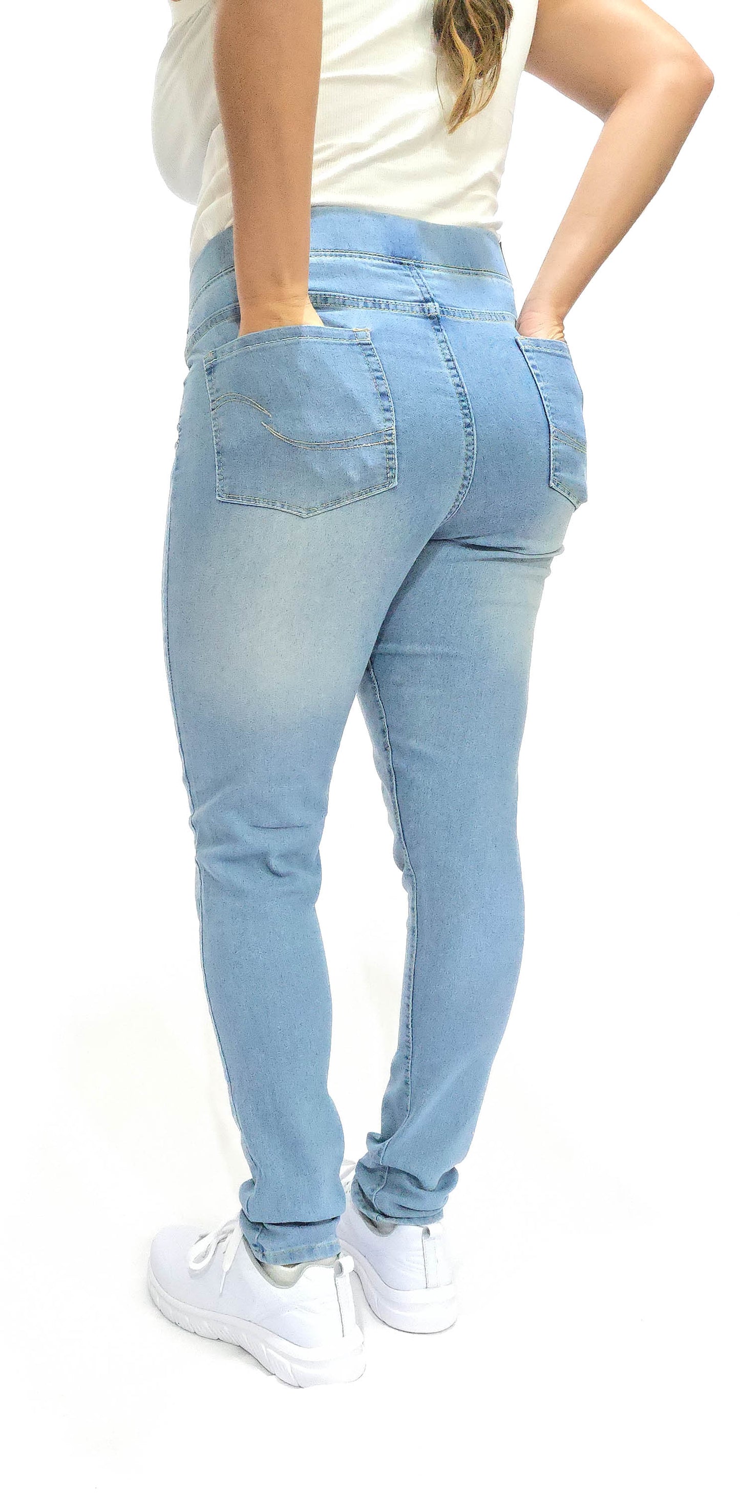 Mary Estefan Jeans de pierna recta estilo jogger para mujer de todo el año