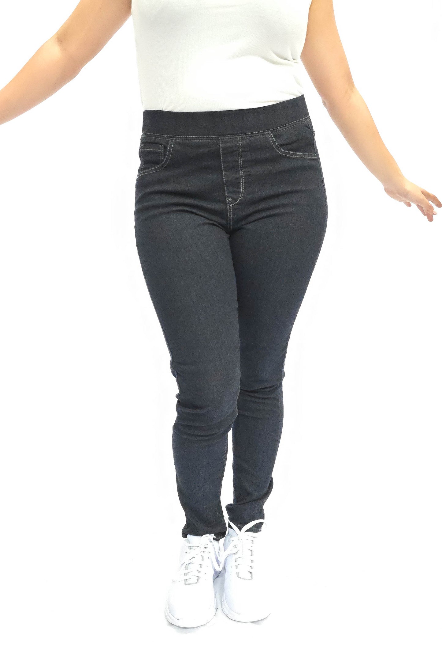 Mary Estefan Jeans de pierna recta estilo jogger para mujer de todo el año