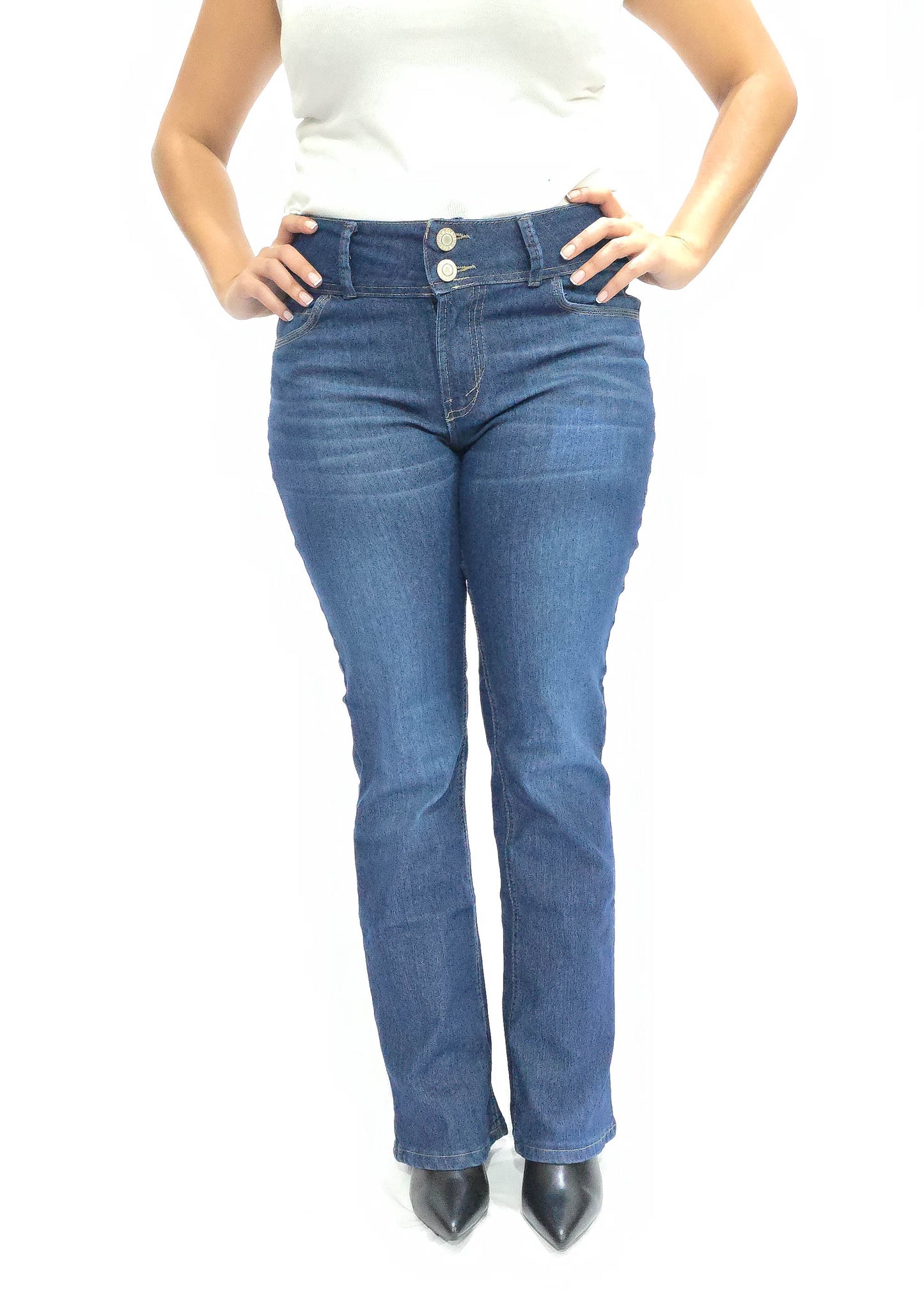 Pantalon Vaquero bordado para dama de Mary Estefan