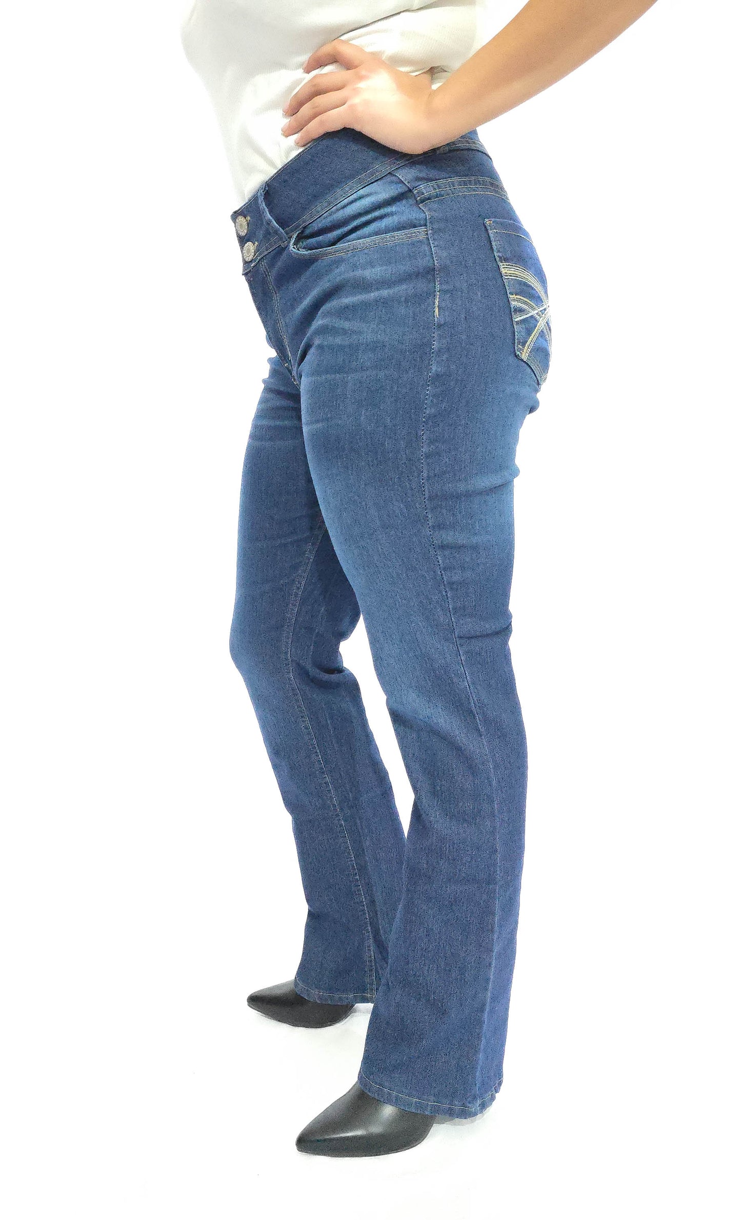 Pantalon Vaquero bordado para dama de Mary Estefan