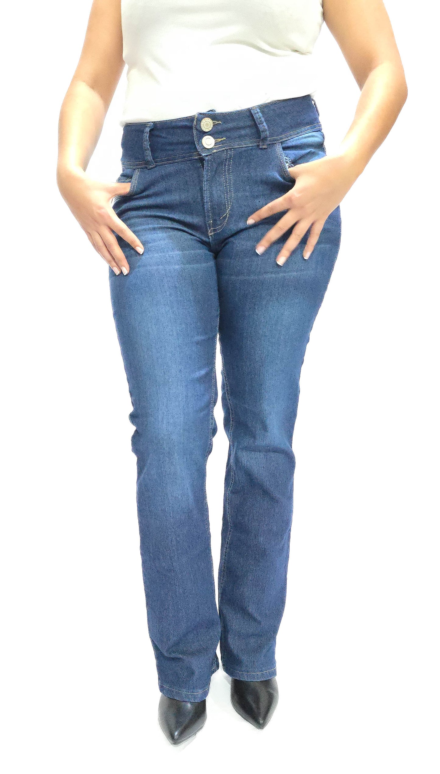 Pantalon Vaquero bordado para dama de Mary Estefan