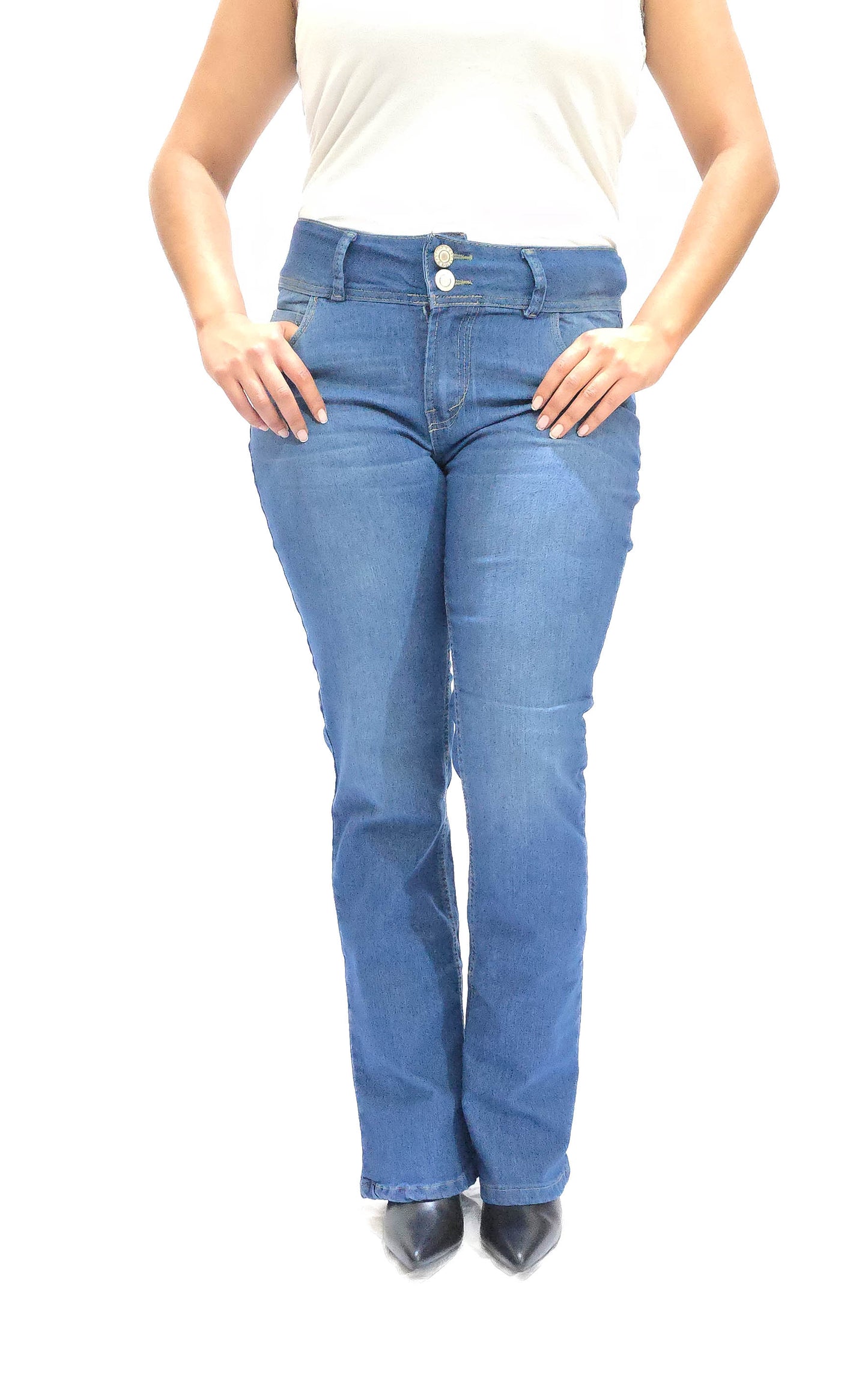 Pantalon Vaquero bordado para dama de Mary Estefan
