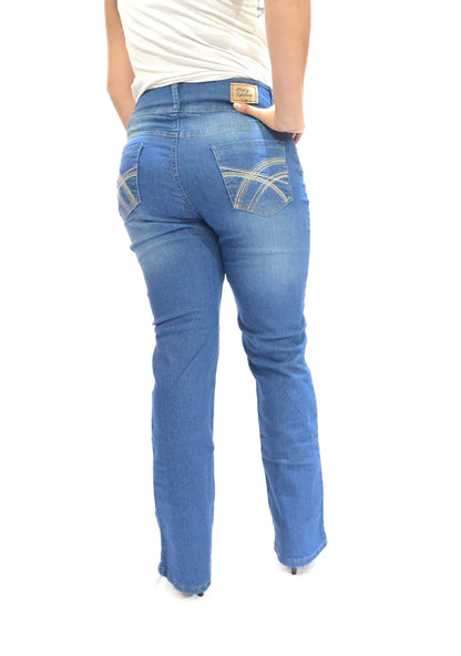 Pantalon Vaquero bordado para dama de Mary Estefan
