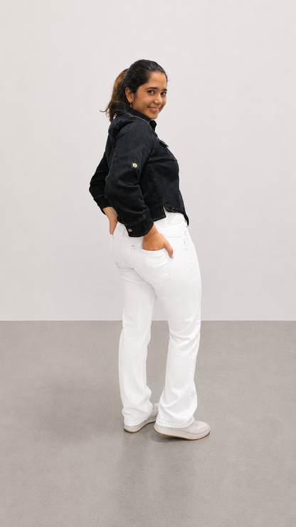 VYKA Camisa larga de mezclilla de manga larga y estilo informal para mujer, adecuada para chaqueta de mezclilla de invierno, estilo vaquero, color negro