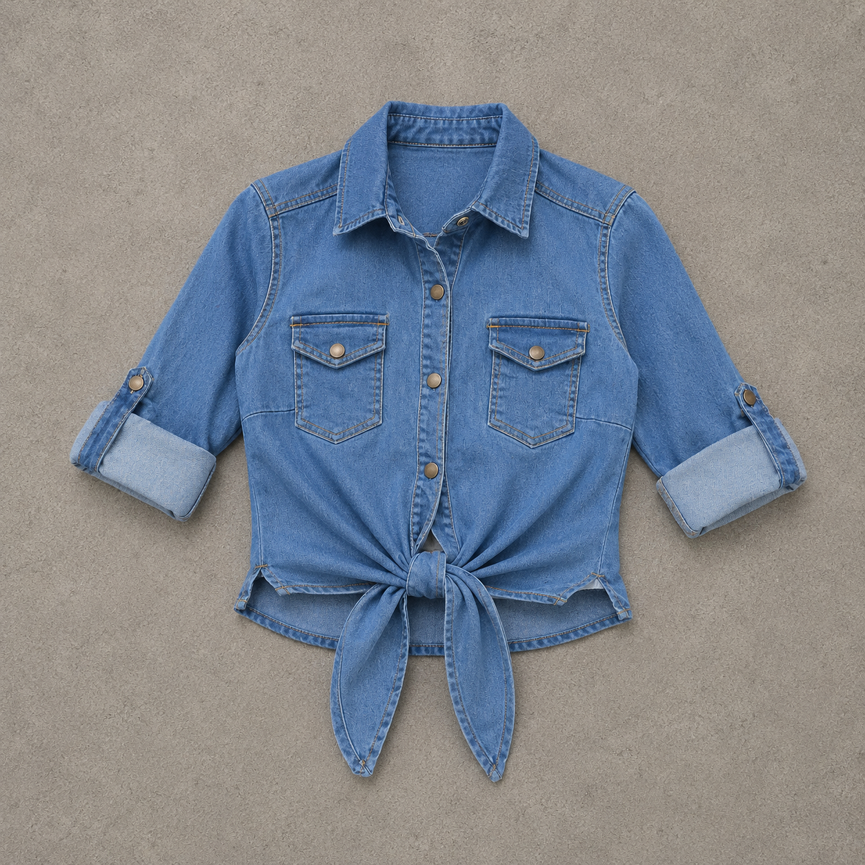 VYKA Camisa larga de mezclilla de manga larga y estilo informal para mujer, adecuada para chaqueta de mezclilla de invierno, estilo vaquero, color azul claro