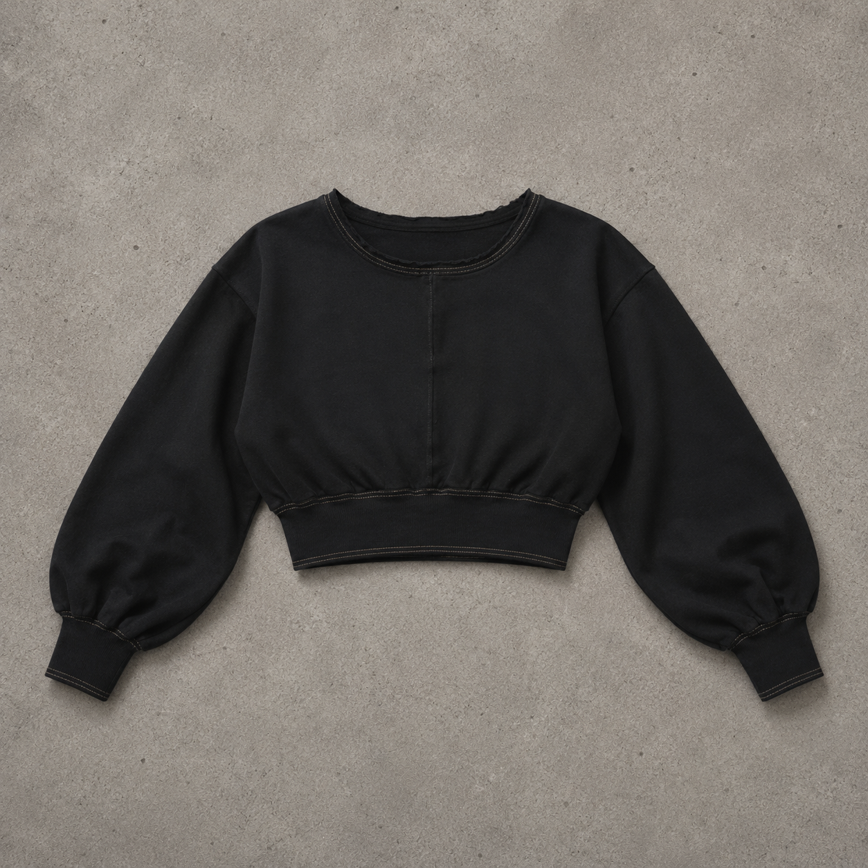VYKA Crop top de mezclilla de manga larga y estilo informal para mujer, adecuada para top de mezclilla de invierno, estilo chic, color negro
